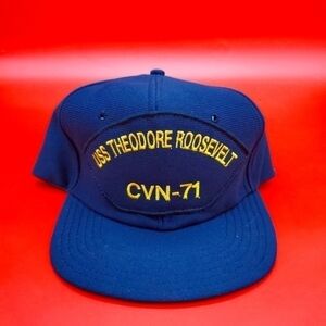 USS THEODORE ROOSEVELT CVN 71 Snap Back Hat Made in USA